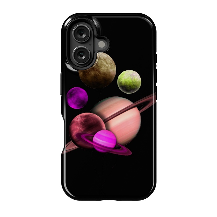 iPhone 16 StrongFit Purple pink space by haroulita