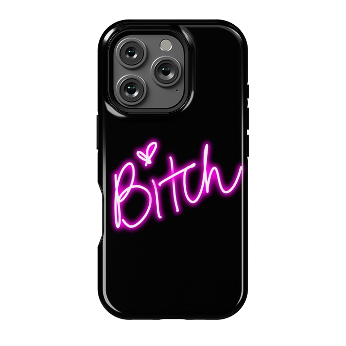 iPhone 16 Pro StrongFit bitch neon lights by haroulita