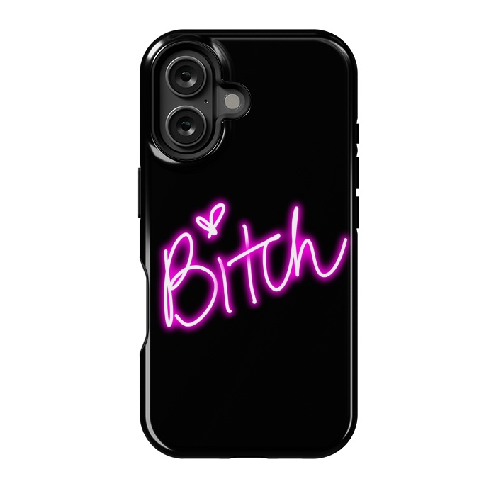 iPhone 16 StrongFit bitch neon lights by haroulita