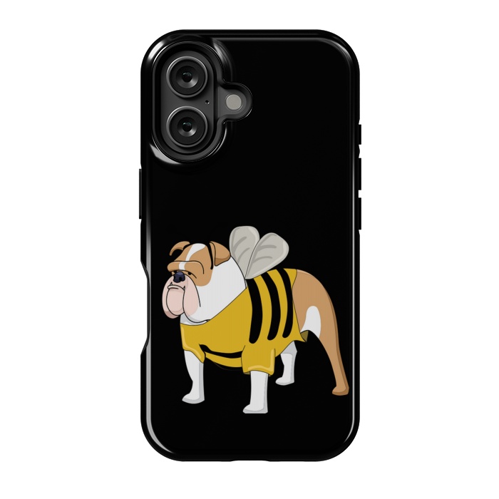 iPhone 16 StrongFit cute bulldog  by haroulita