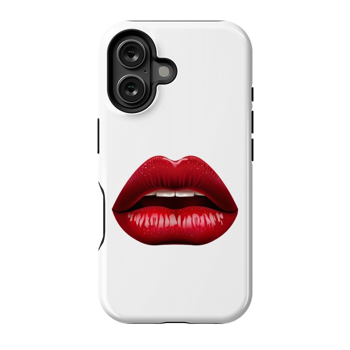 iPhone 16 StrongFit red lips by haroulita