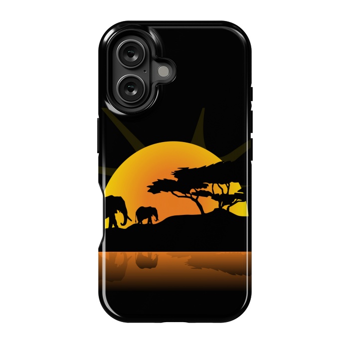 iPhone 16 StrongFit african sunset by haroulita