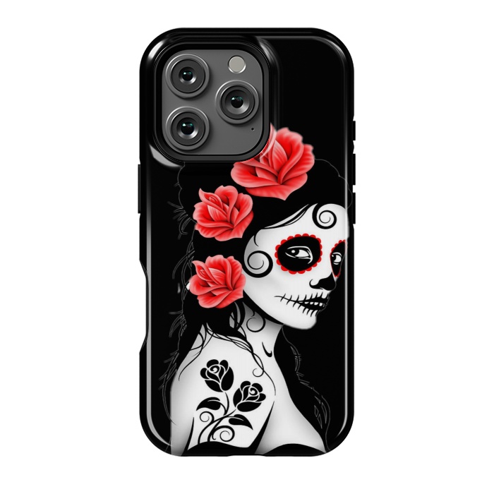 iPhone 16 Pro StrongFit sugar skull woman by haroulita