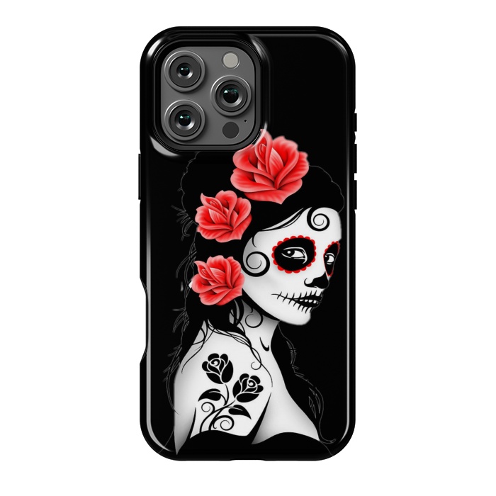 iPhone 16 Pro Max StrongFit sugar skull woman by haroulita