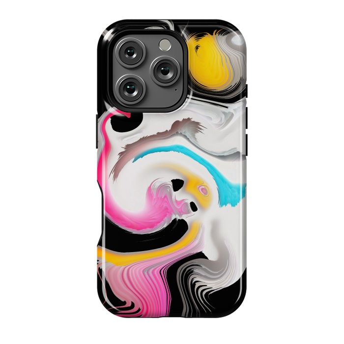 iPhone 16 Pro StrongFit fluid art waves by haroulita