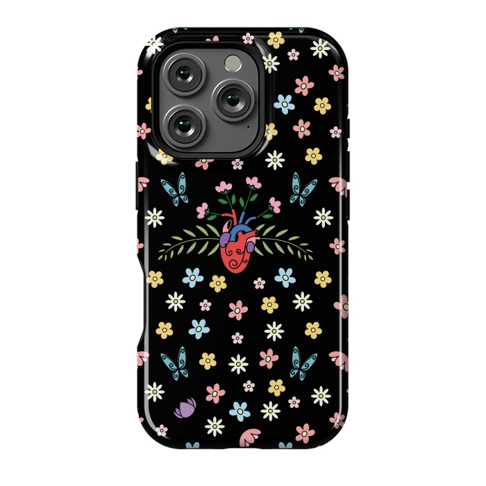 iPhone 16 Pro StrongFit Blooming heart by Laura Nagel