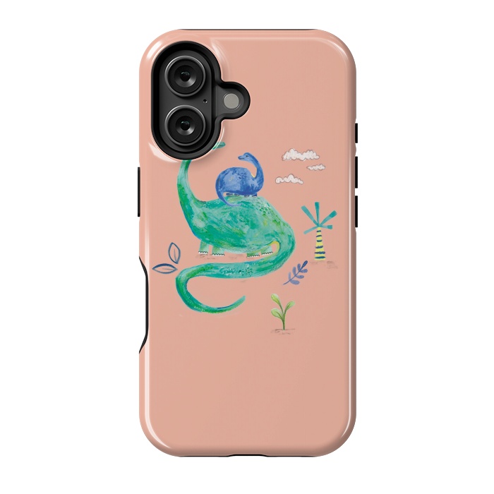 iPhone 16 StrongFit painted dinosaur  by lauradidthis