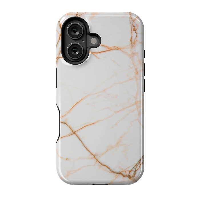 iPhone 16 StrongFit Gold marble by Winston