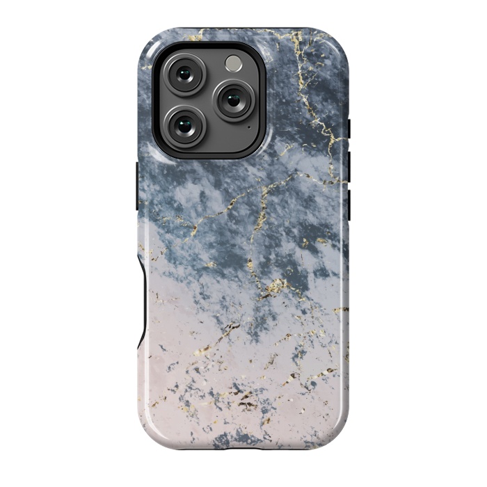 iPhone 16 Pro StrongFit Pink and blue marble by Winston