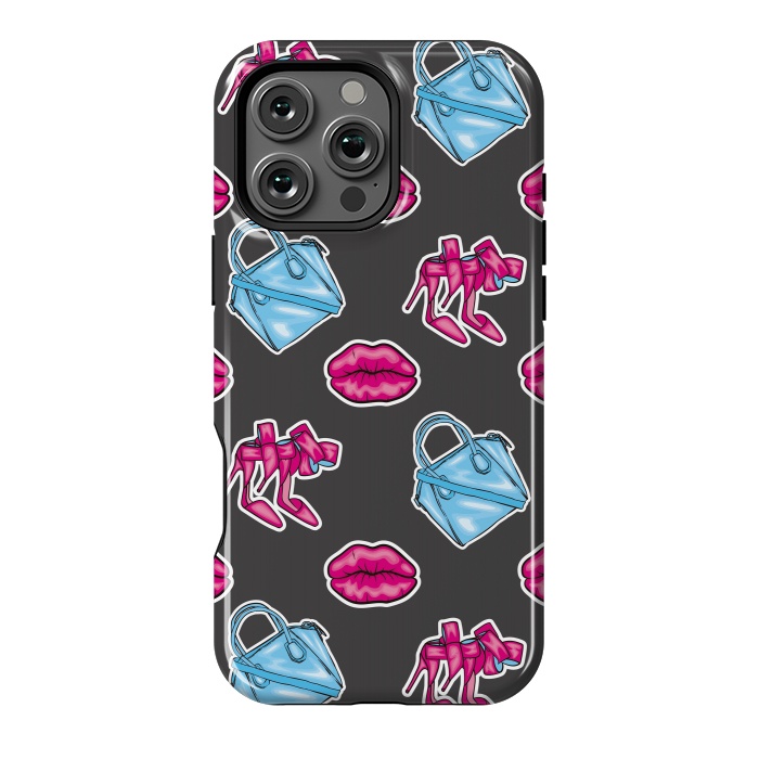 iPhone 16 Pro Max StrongFit Beautiful background of the lips shoes and bags by ArtsCase