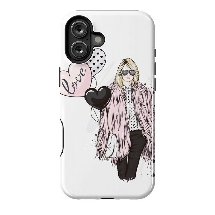 iPhone 16 Plus StrongFit Fashion Woman in Love by ArtsCase