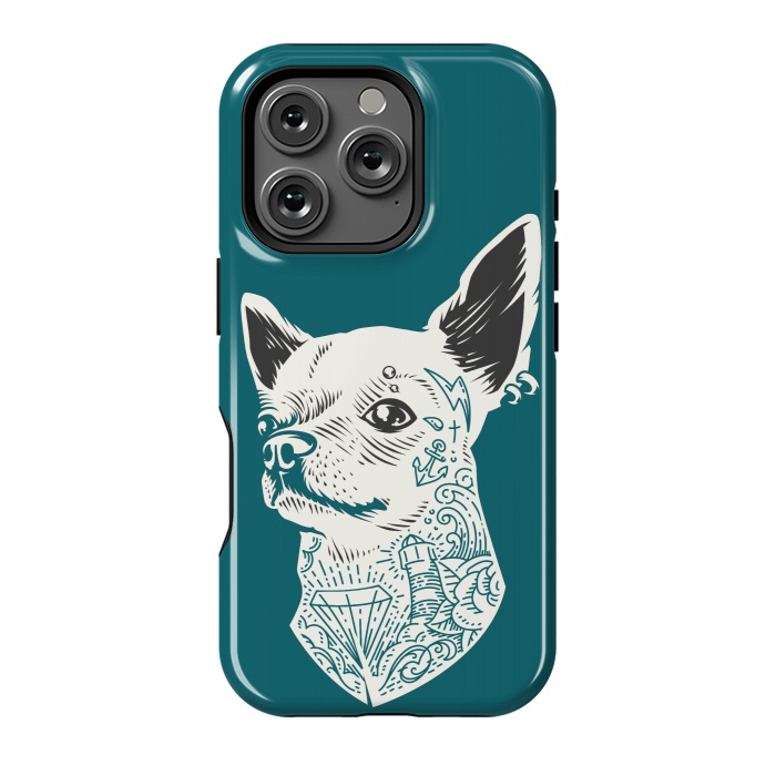 iPhone 16 Pro StrongFit Tattooed Chihuahua by Winston