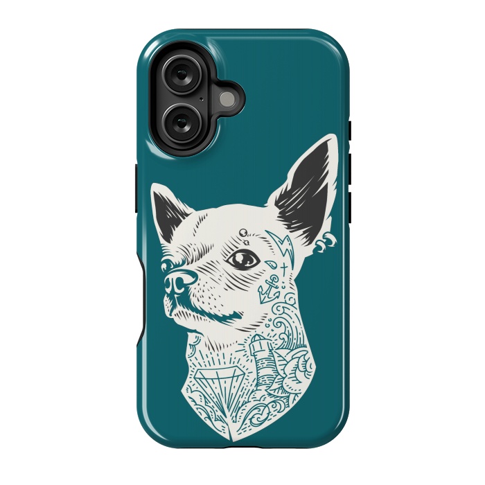 iPhone 16 StrongFit Tattooed Chihuahua by Winston