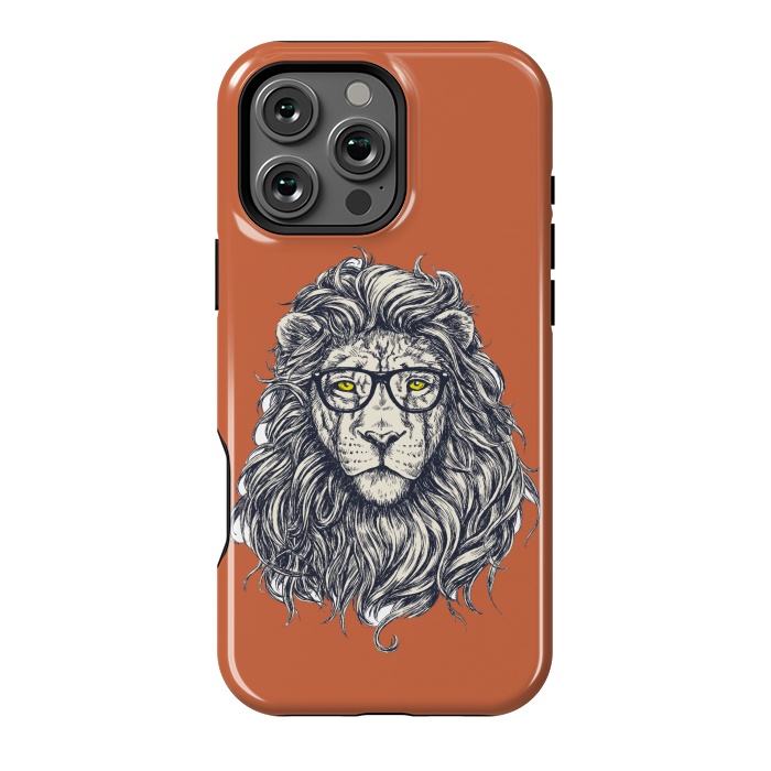 iPhone 16 Pro Max StrongFit Hipster Lion by Winston