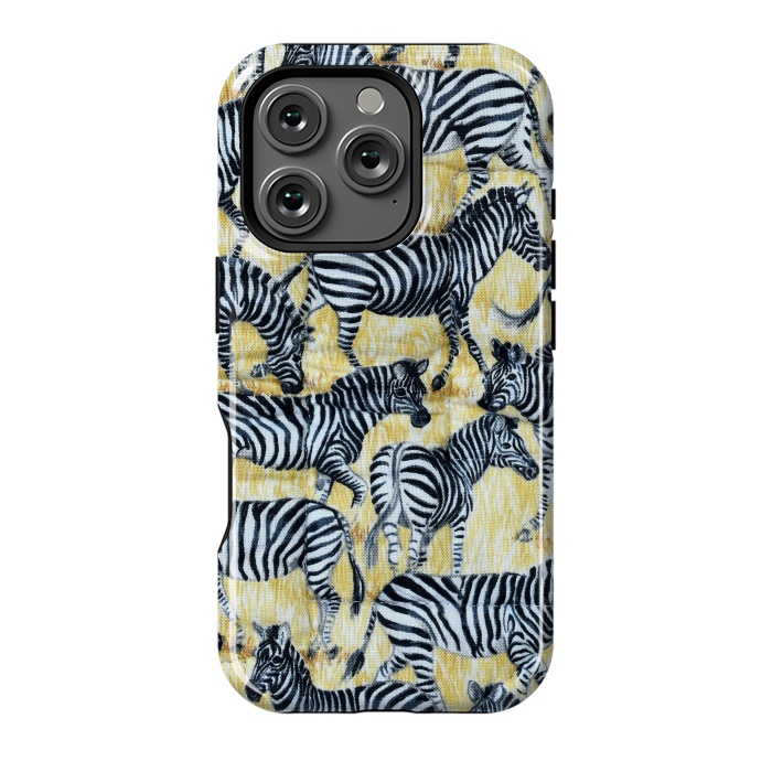 iPhone 16 Pro StrongFit Zebras by Winston