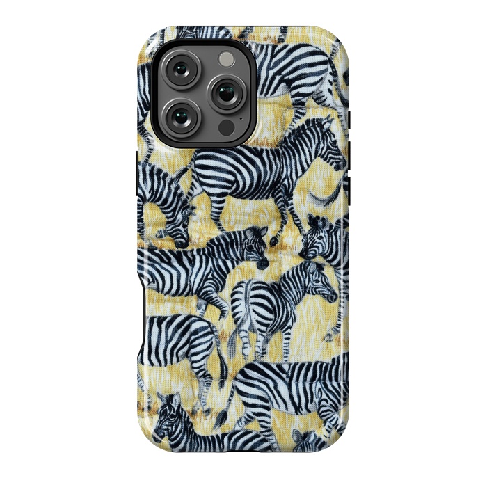 iPhone 16 Pro Max StrongFit Zebras by Winston