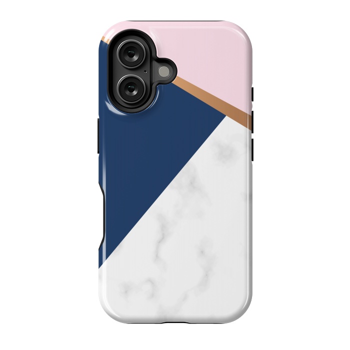 iPhone 16 StrongFit Marble geometric design I by ArtsCase