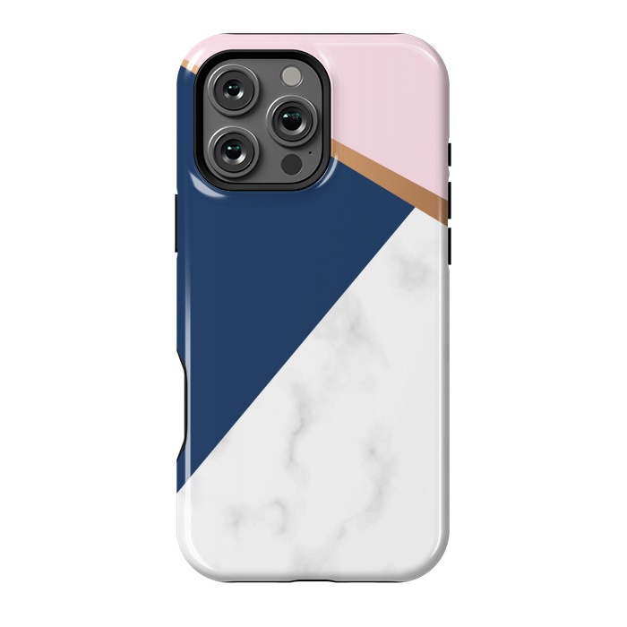 iPhone 16 Pro Max StrongFit Marble geometric design I by ArtsCase