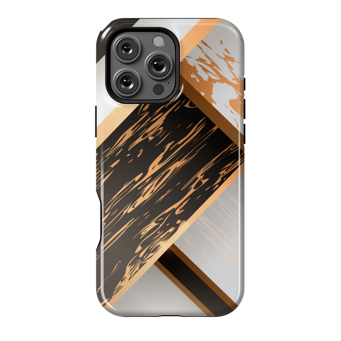 iPhone 16 Pro Max StrongFit Marble Geometric Design IV by ArtsCase