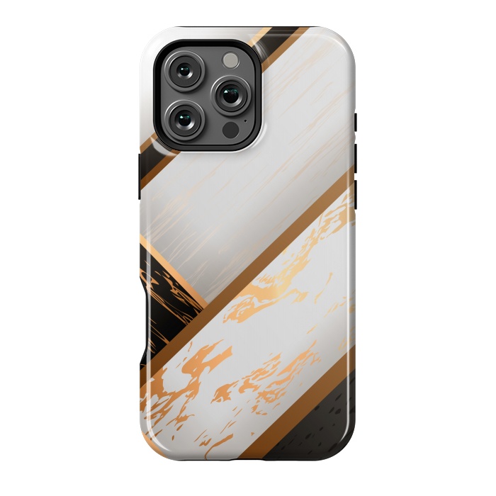 iPhone 16 Pro Max StrongFit Marble Geometric Design VII by ArtsCase