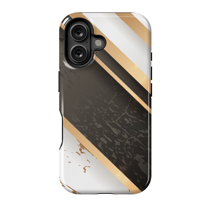 iPhone 16 StrongFit Marble Geometric Design VIII by ArtsCase