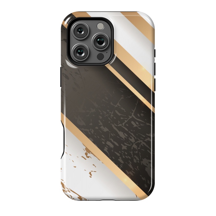 iPhone 16 Pro Max StrongFit Marble Geometric Design VIII by ArtsCase