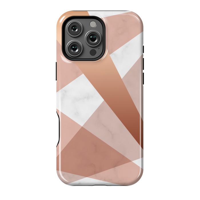 iPhone 16 Pro Max StrongFit Marble Geometric design with peak figures by ArtsCase