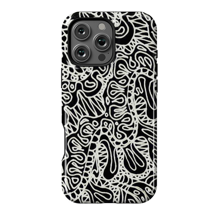 iPhone 16 Pro Max StrongFit Doodle Ethnic Style G361 by Medusa GraphicArt