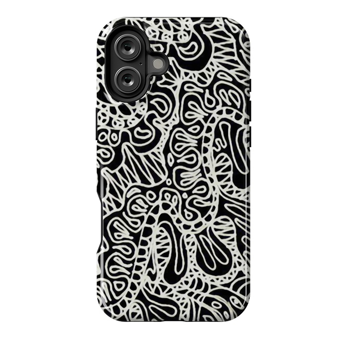 iPhone 16 Plus StrongFit Doodle Ethnic Style G361 by Medusa GraphicArt