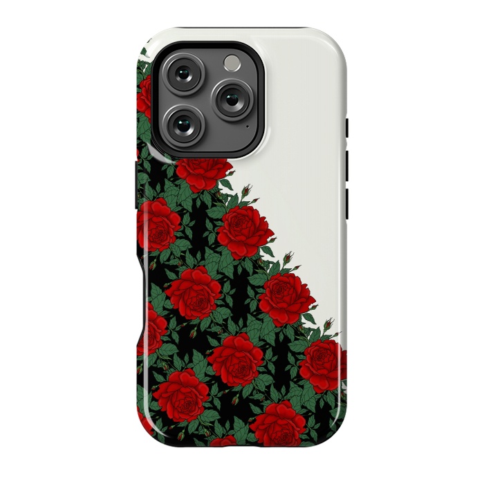 iPhone 16 Pro StrongFit Red roses pattern by Jms