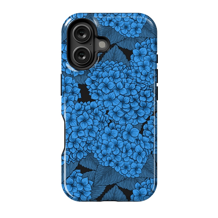 iPhone 16 StrongFit Blue hydrangea by Katerina Kirilova