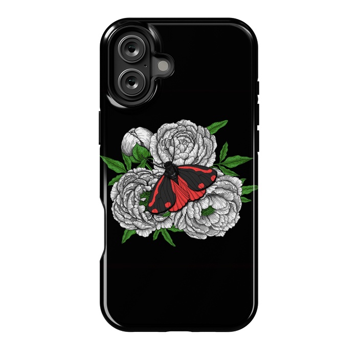 iPhone 16 Plus StrongFit The cinnabar moth by Katerina Kirilova