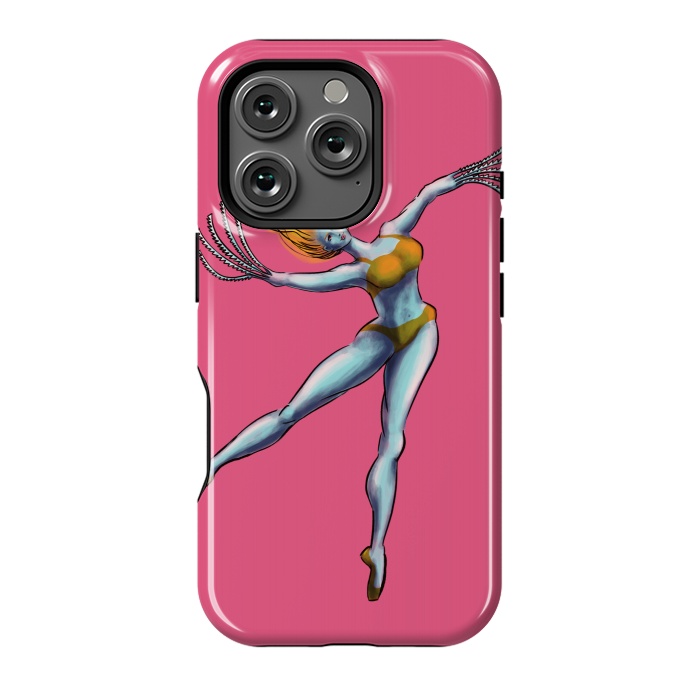 iPhone 16 Pro StrongFit Weird Dancer Girl With Saw Hands by Boriana Giormova