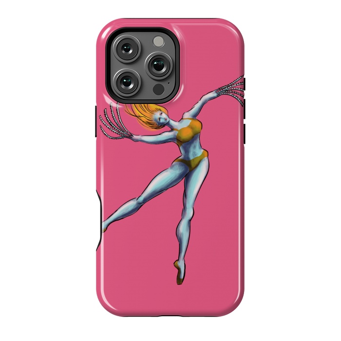 iPhone 16 Pro Max StrongFit Weird Dancer Girl With Saw Hands by Boriana Giormova