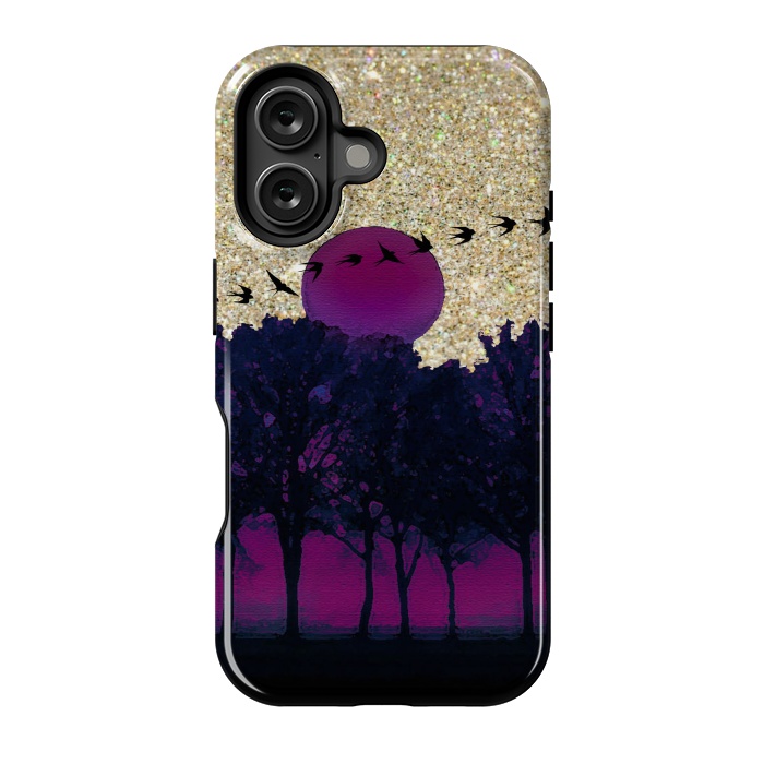 iPhone 16 StrongFit Glitter Sky by Allgirls Studio