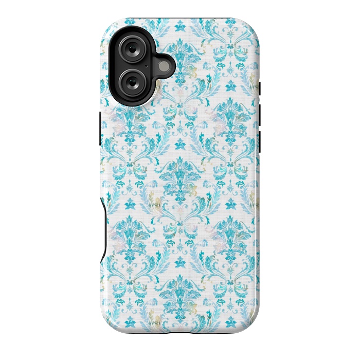 iPhone 16 Plus StrongFit Demure Damask by gingerlique