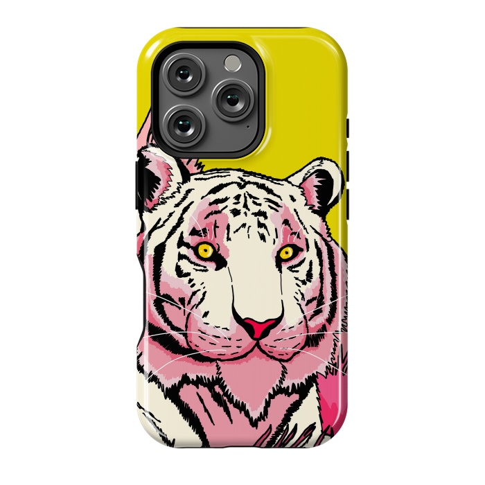 iPhone 16 Pro StrongFit The pink tone tiger by Steve Wade (Swade)