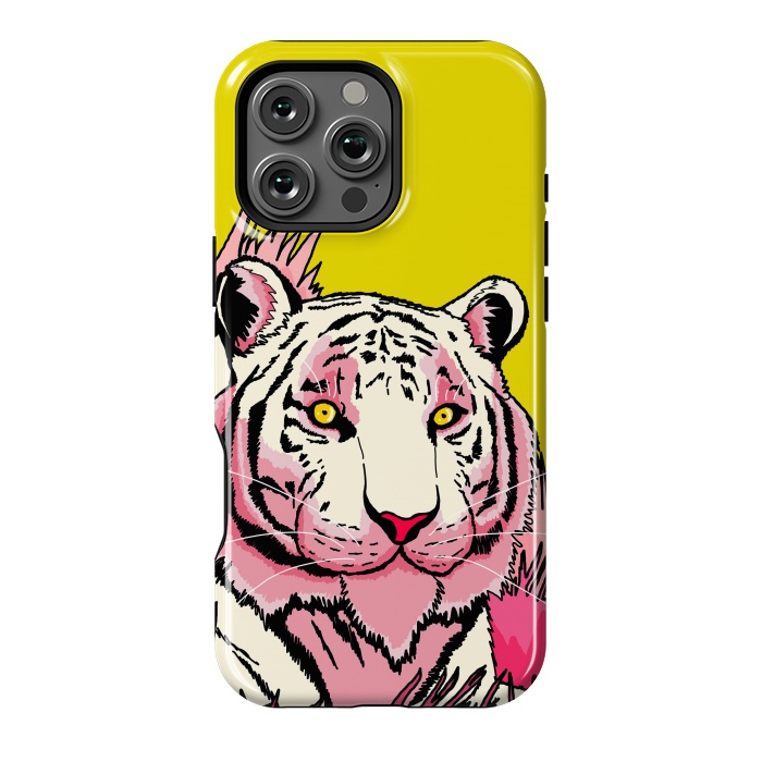 iPhone 16 Pro Max StrongFit The pink tone tiger by Steve Wade (Swade)