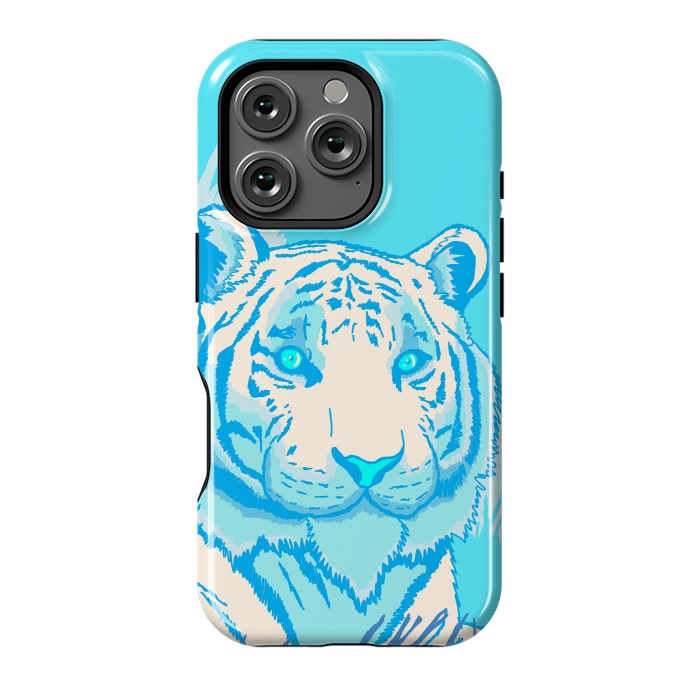 iPhone 16 Pro StrongFit The blue tiger by Steve Wade (Swade)