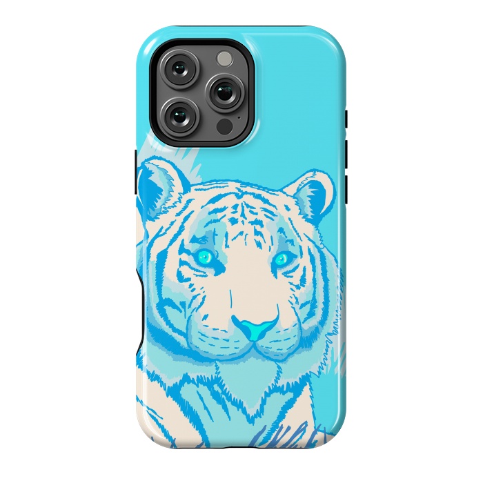 iPhone 16 Pro Max StrongFit The blue tiger by Steve Wade (Swade)