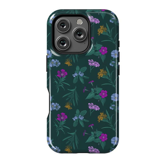 iPhone 16 Pro StrongFit Tropical Flowers by Tishya Oedit