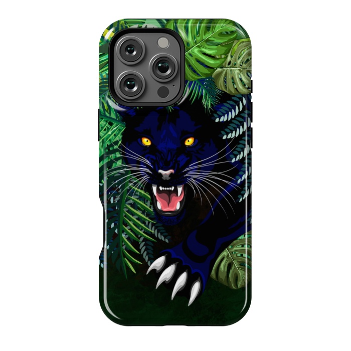 iPhone 16 Pro Max StrongFit Black Panther Spirit coming out from the Jungle by BluedarkArt