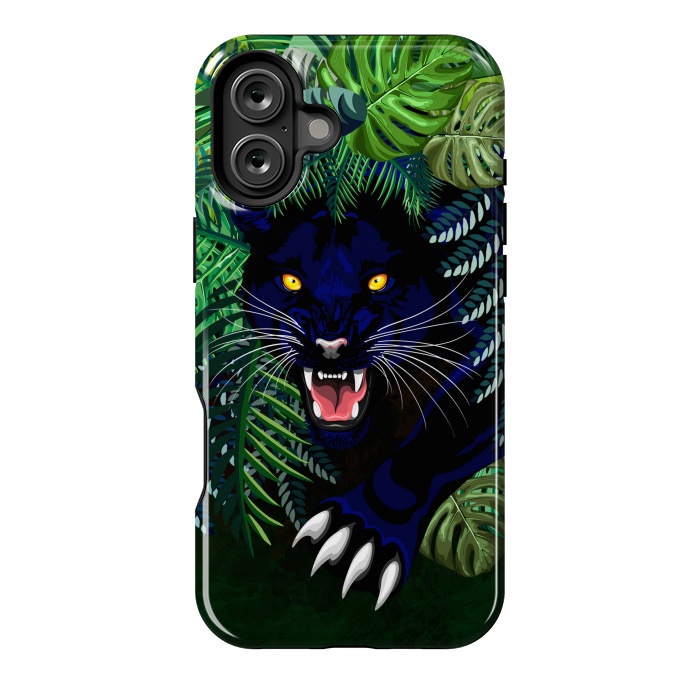 iPhone 16 Plus StrongFit Black Panther Spirit coming out from the Jungle by BluedarkArt