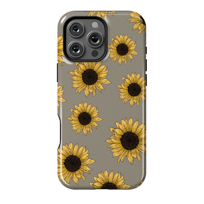 iPhone 16 Pro Max StrongFit Sunflowers by Jms