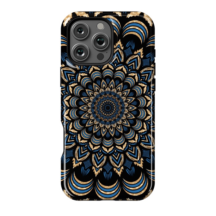 iPhone 16 Pro Max StrongFit Dark blue mandala by Jms