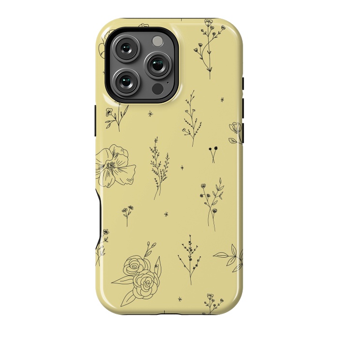 iPhone 16 Pro Max StrongFit Flowers & Wildflowers by Anis Illustration