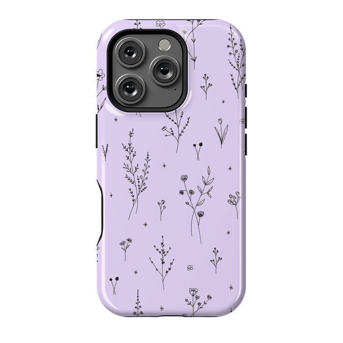 iPhone 16 Pro StrongFit Magic Wildflowers by Anis Illustration