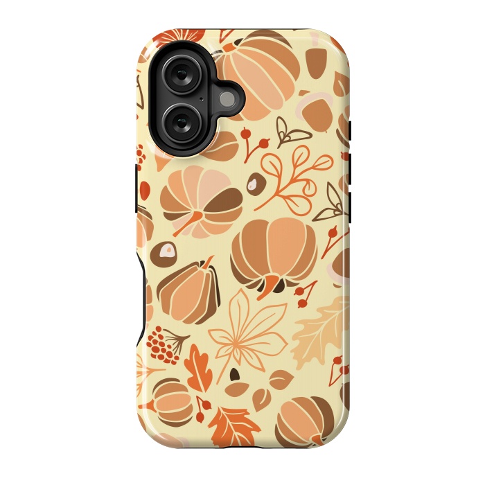 iPhone 16 StrongFit Fall Fruits in Orange and Yellow by Paula Ohreen