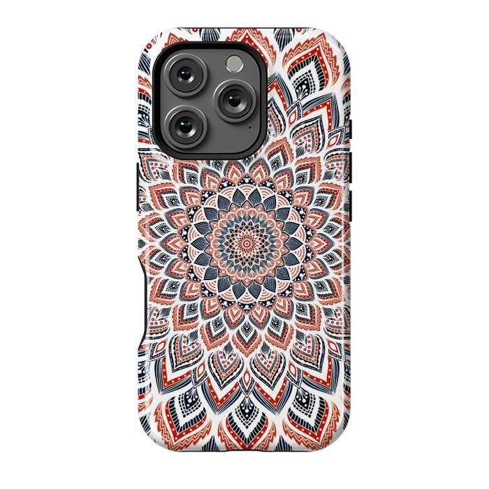 iPhone 16 Pro StrongFit Blue red mandala by Jms