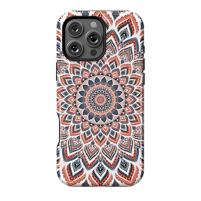 iPhone 16 Pro Max StrongFit Blue red mandala by Jms